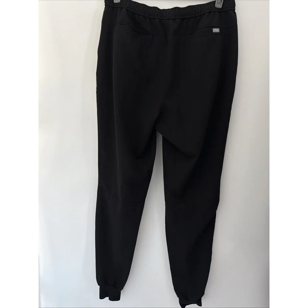 FIGS Tansen Jogger Scrub Pants Mens XLT XL Tall Black Slim Fit Elastic Waist EUC